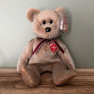 RETIRED Ty "1999 Signature Bear" Beanie Baby w/Tag Protector